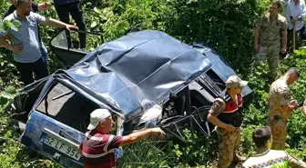 Ordu'da Otomobil Uçuruma Yuvarlandı: Sürücü Yaralı