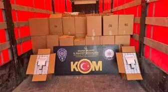 Adana'da 14 Milyon Kaçak Makaron Ele Geçirildi
