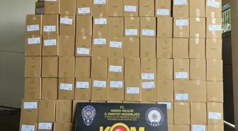 Adana'da 18 Milyon Kaçak Makaron Ele Geçirildi