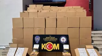 Adana'da 7.9 Milyon Kaçak Makaron Ele Geçirildi