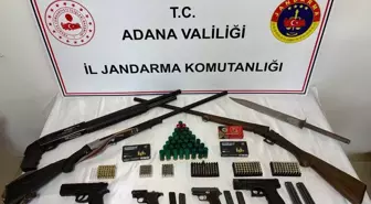 Adana'da Ruhsatsız Silah Operasyonu: 7 Silah Ele Geçirildi