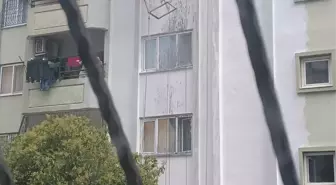 Yüreğir'de İşçi İskelede Asılı Kaldı, İtfaiye Kurtardı