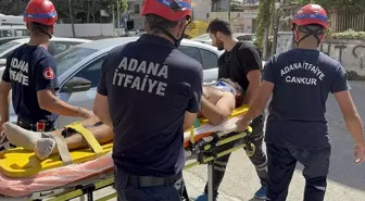 Adana'da Havalandırma Boşluğuna Düşen Boyacı Hastaneye Kaldırıldı