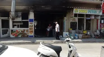 Ceyhan'da yangın: 5 iş yeri hasar gördü