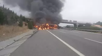 Adana-Pozantı Otoyolu'nda Tır Yangını