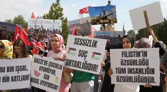 Adıyaman Üniversitesi'nde Gazze Saldırılarına Protesto