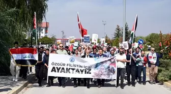 Afyonkarahisar'da Öğrencilerden Filistin'e Destek Yürüyüşü