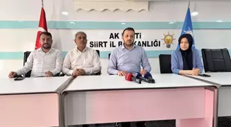 AK Parti Siirt İl Başkanı Özturan'dan 'Terörsüz Türkiye' sürecine ilişkin açıklama