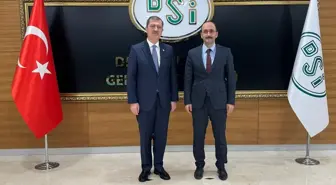 AK Parti Tokat Milletvekili Mustafa Arslan, DSİ Genel Müdürü Mehmet Akif Balta'yı ziyaret etti