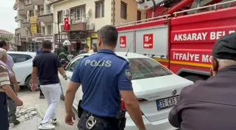 Aksaray'da Tadilat Halindeki İş Hanında Yangın
