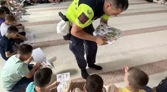 Alaçam'da Öğrencilere Trafik Eğitimi Verildi