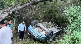 Amasya'da Devrilen Otomobilde 1 Kişi Hayatını Kaybetti
