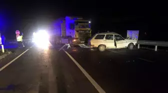 Amasya'da Tır ile Çarpışan Otomobilin Sürücüsü Hayatını Kaybetti
