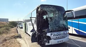 Kocaeli'de Yolcu Otobüsü Kamyona Çarptı: 1'i Ağır 7 Yaralı
