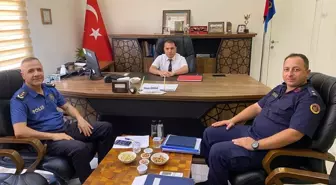 Kaymakam Duru'dan Jandarma Komutanı Özdoğan'a Ziyaret