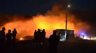 Kahramankazan'da Eski Çöp Dökme Sahasında Yangın Çıktı