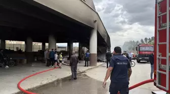 Çubuk'ta Halk Pazarında Yangın