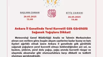 Ankara Valiliği'nden Sel Uyarısı