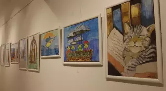 Antalya'da 'Minik Fırçalar' Sergisi Açıldı