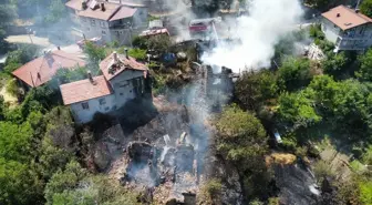 Antalya'da Otluk Alandan Kalkan Yangın Evlere Sıçradı
