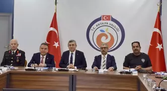 Antalya'da Turizm Güvenliği Toplantısı Düzenlendi