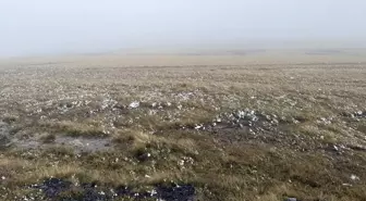 Ardahan'da Eylül ayında Kar Yağışı