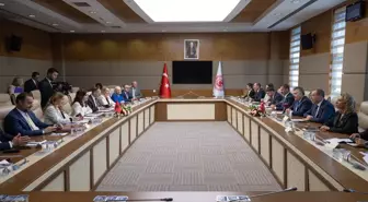 Arnavutluk Meclis Başkanı Spiropali, TBMM Güvenlik ve İstihbarat Komisyonu Başkanı Tipioğlu ile görüştü
