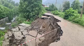 Artvin'de Heyelan Nedeniyle İki Köy Yolu Kapandı