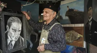 Atıkları dönüştüren huzurevi sakini bahçeyi sanat galerisine çevirdi