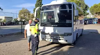 Ayvacık'ta Okul Servislerine Denetim