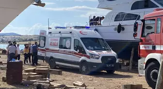 Ayvalık'ta Yatta Tadilat Yaparken Düşme Olayı