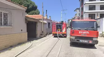 Ayvalık'ta Tek Katlı Evde Yangın Çıktı