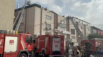 İstanbul Bağcılar'da Tekstil Atölyesinde Yangın Çıktı