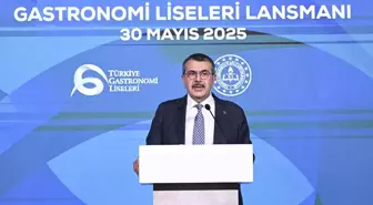 Bakan Tekin, 'Türkiye Gastronomi Liseleri Projesi' tanıtım programında konuştu Açıklaması