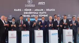 Bakan Uraloğlu, Kars-Iğdır-Aralık-Dilucu Demir Yolu Hattı Temel Atma Töreni'nde konuştu: (2)