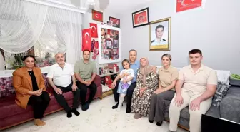 Bakan Yerlikaya'dan, 15 Temmuz darbe girişiminde şehit olan Köksal Kaşaltı'nın ailesine ziyaret