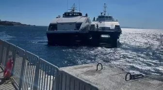İDO Seferi Sırasında Deniz Otobüsü Kayalıklara Çarptı