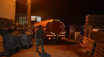 Ayvalık'ta Gözlük Fabrikasında Yangın Çıktı