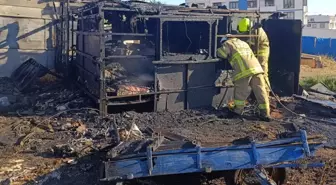 Erdek'te Hurdalıkta Yangın Çıktı