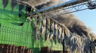 Gönen'de Süt Ürünleri Fabrikasında Yangın