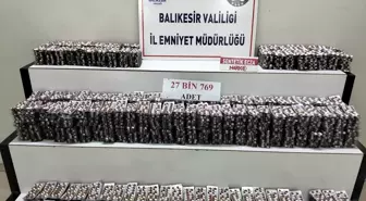 Burhaniye'de Uyuşturucu Operasyonu: 27 Bin Sentetik Hap Ele Geçirildi