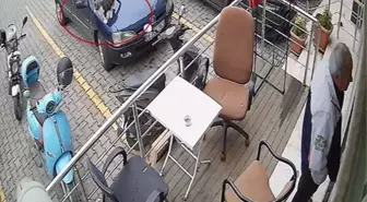 Bartın'da Kedi Motosikleti Devirdi