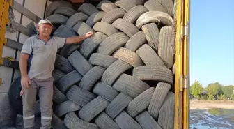 Batman'da Kullanım Ömrü Tamamlanmış Araç Lastikleri Geri Dönüşüme Kazandırılıyor