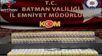 Batman'da Bin Paket Gümrük Kaçağı Sigara Ele Geçirildi
