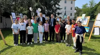 Samsun'da Öğrencilerin Tasarım ve Resim Sergisi Açıldı
