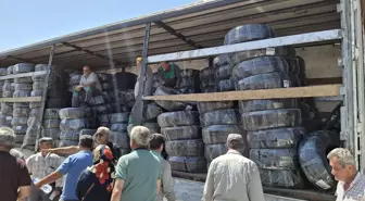Beypazarı'nda Üreticilere Damla Sulama Borusu Dağıtıldı