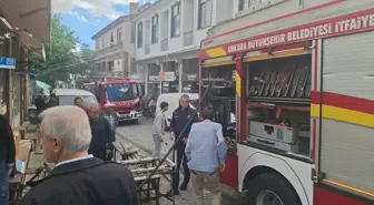 Beypazarı'nda İş Yerinde Yangın Çıktı