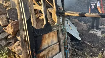 Bingöl'de Ahırda Çıkan Yangın Söndürüldü