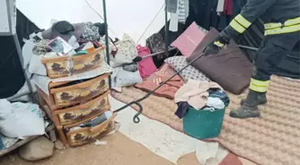 Bingöl'de Çiftçilerin Çadırında Yılan Panik Yarattı