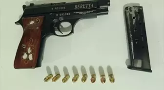 Bingöl'de Ruhsatsız Tabanca Ele Geçirildi